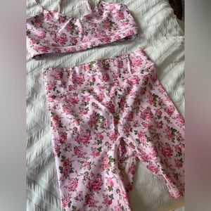 Bandier x loveshackfancy collab bike shorts